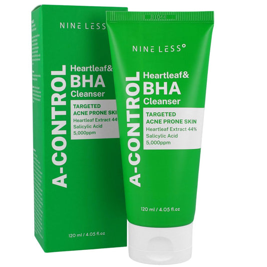 NINELESS A-Control heartleaf & BHA cleanser — imagen principal