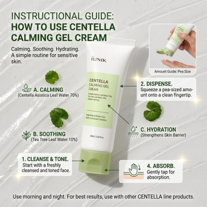iUNIK centella calming gel cream — imagen 3