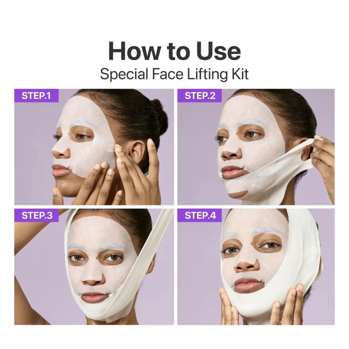 Numbuzin no.9 NAD bio lifting full cover facial mask 4EA — imagen 4
