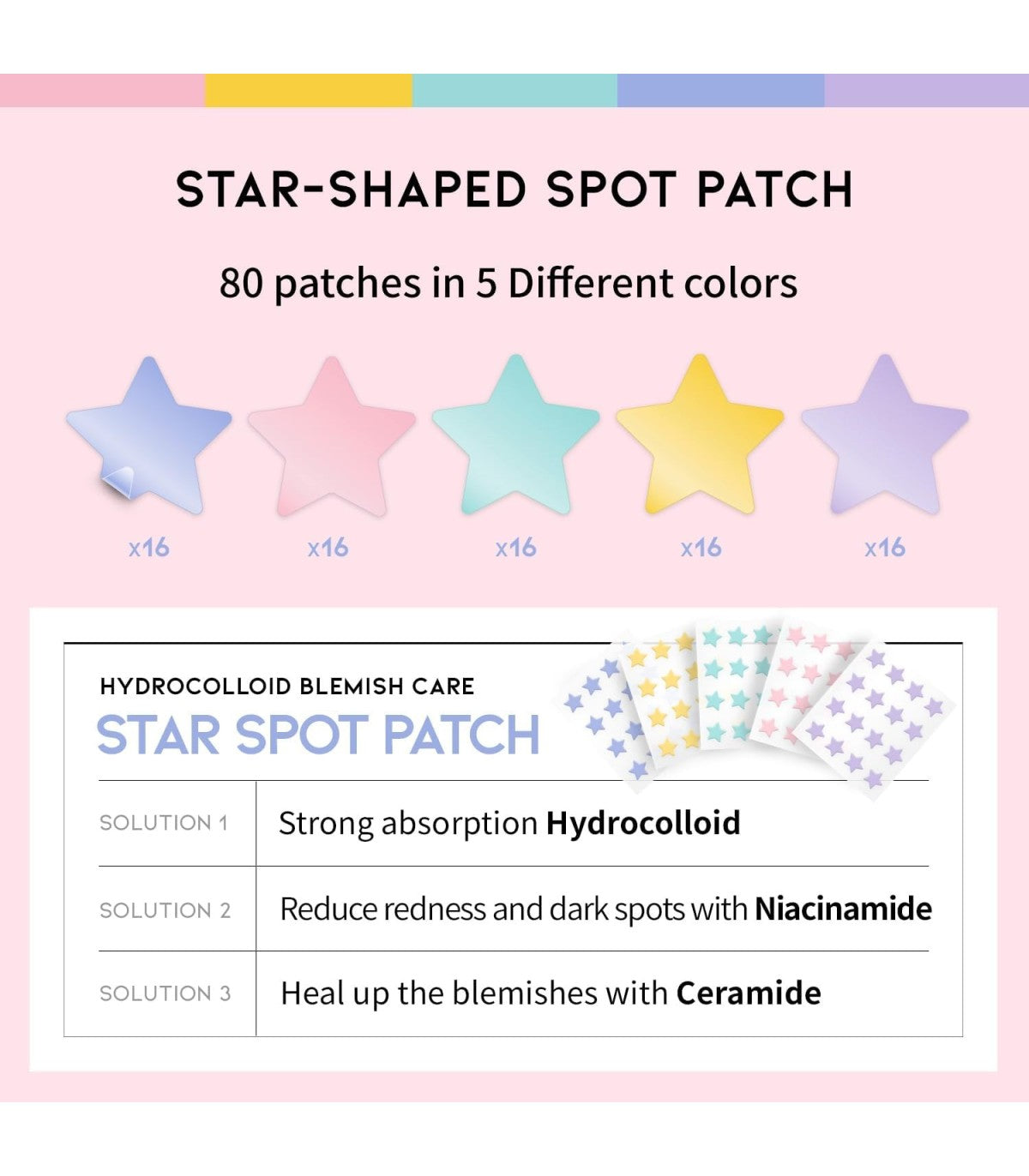 OOTD BEAUTY star spot patch - pastel