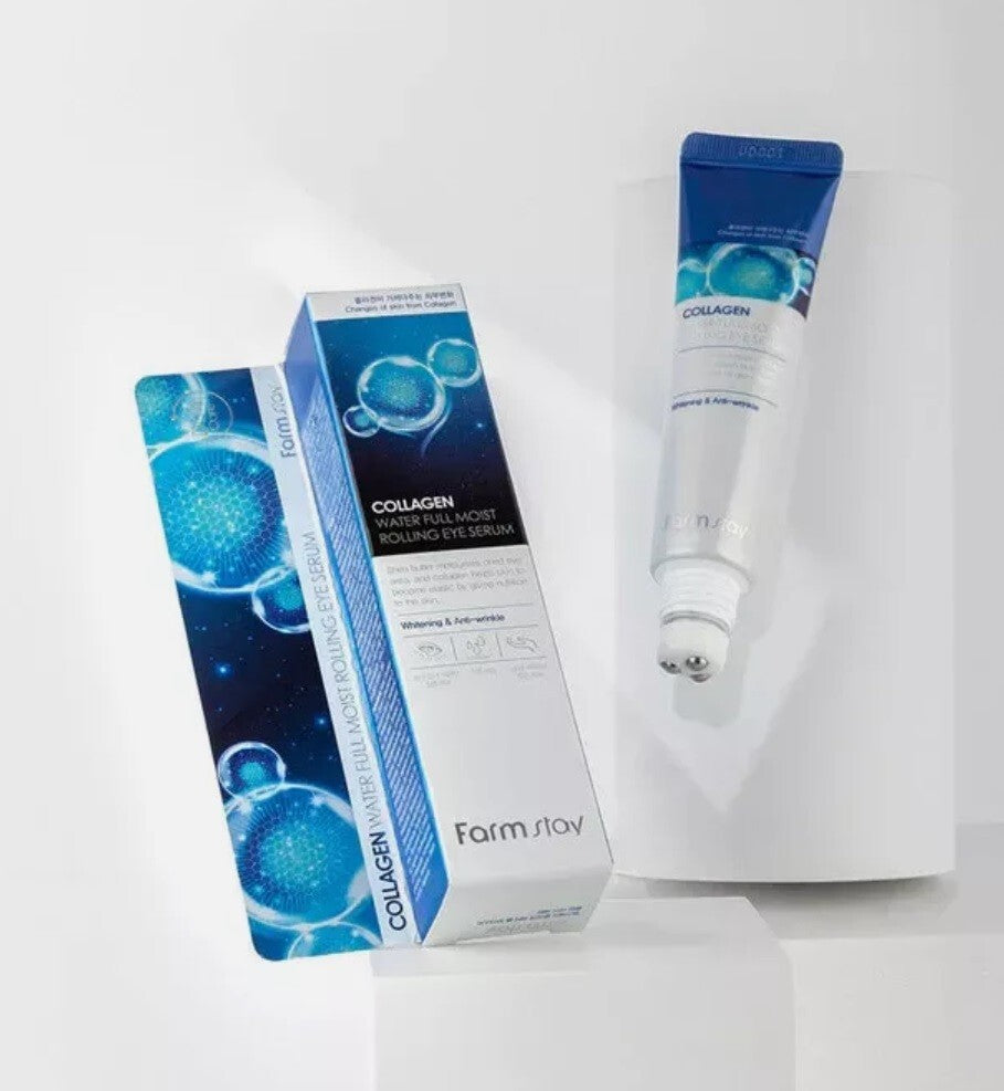 Farmstay collagen water full moist rolling eye serum — imagen 3