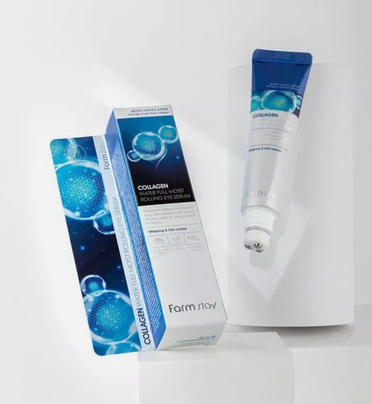 Farmstay collagen water full moist rolling eye serum — imagen 3
