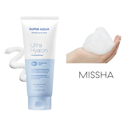 MISSHA super aqua ultra hyalron cleansing foam — imagen 3