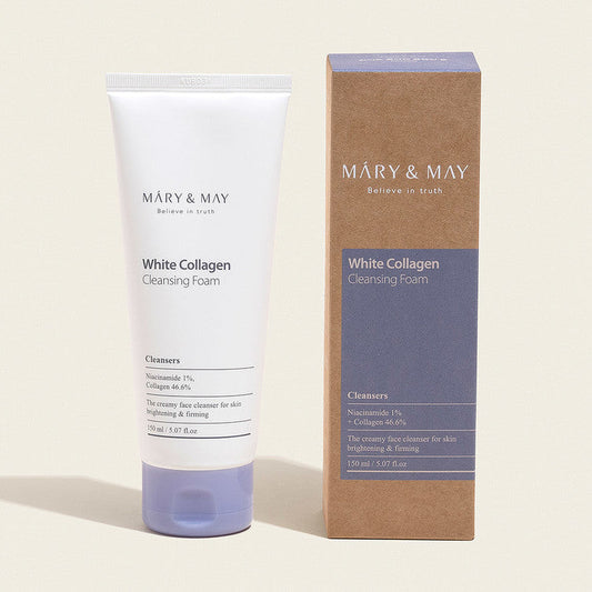 Mary&May white collagen cleansing foam — imagen principal